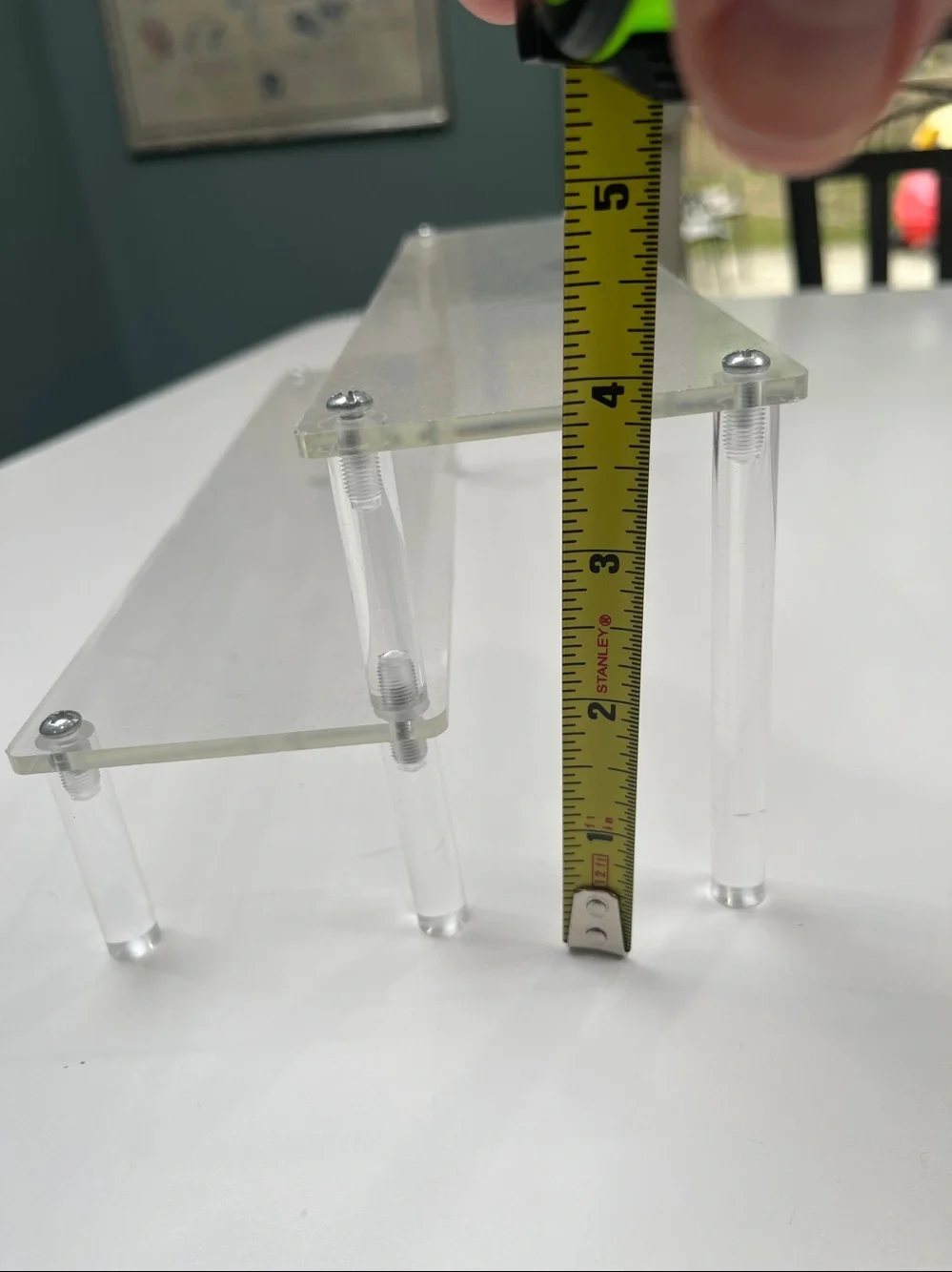 Acrylic shelf 2 Tier for display